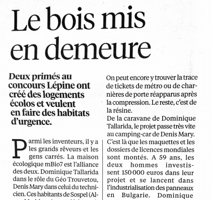 Libé des solutions : Le bois mis en demeure